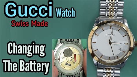 gucci watch ya126310 battery|Gucci watch battery replacement.